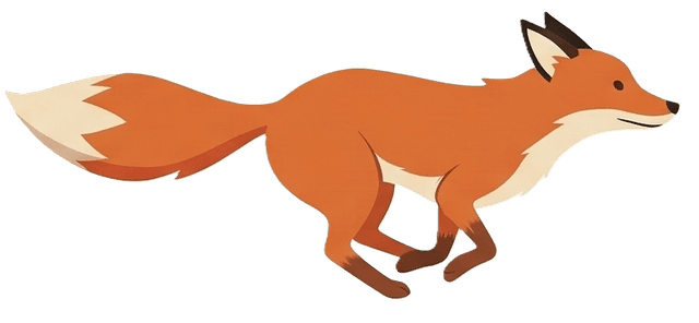 Decorative fox illustration